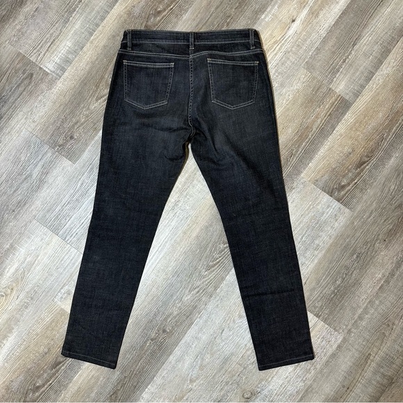 Eileen Fisher Jeans Women's Size 10 Dark Charcoal Grey / Black Stretch - Picture 2 of 5